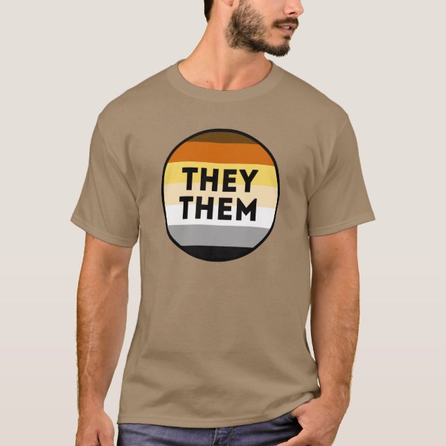 Camiseta Orgulho de Pronomes de Urso (Frente)