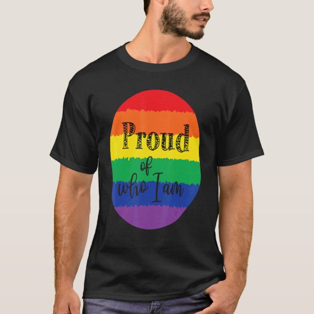 Camiseta Orgulho De Quem Sou Lgbt Orgulho Gay Lésbica (Frente)