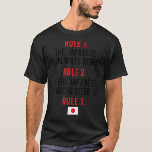 Camiseta Orgulho de regras japonesas para o Japão sinalizar