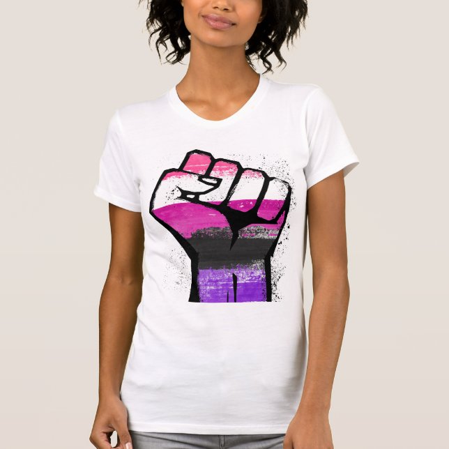 Camiseta Orgulho de Resistência Genderfluid (Frente)