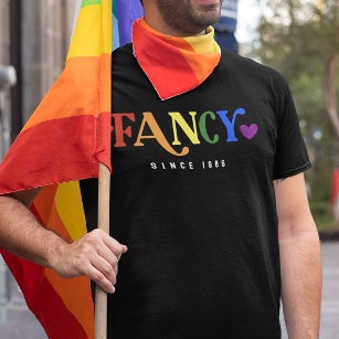 Camiseta Orgulho de Rico LGBT desde o Ano do Coração