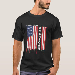 Camiseta Orgulho de ser a bandeira americana América Patrió