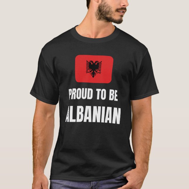Camiseta Orgulho de ser albanês (Frente)