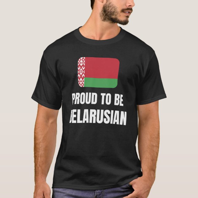 Camiseta Orgulho de ser bielorrusso (Frente)