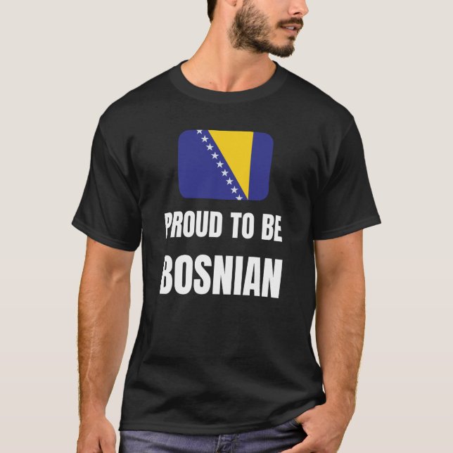 Camiseta Orgulho de ser bósnio (Frente)