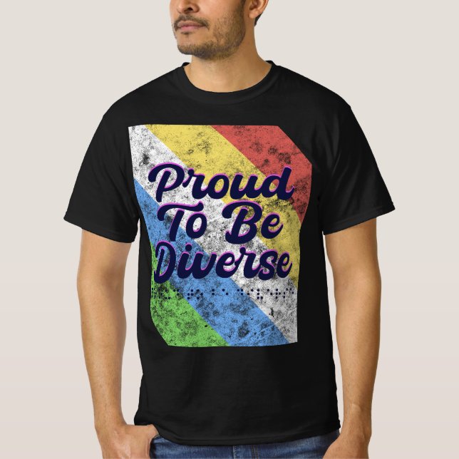 Camiseta Orgulho De Ser Diverso - Orgulho De Deficiência (Frente)