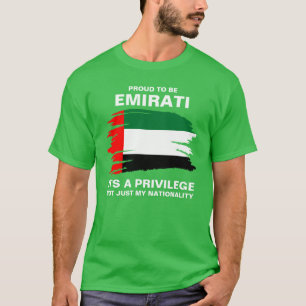 Camiseta Orgulho de ser emirati, é um privilégio