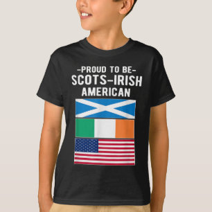 Camiseta Orgulho De Ser Escocesa-Irlandesa Americana