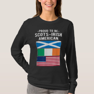 Camiseta Orgulho De Ser Escocesa-Irlandesa Americana