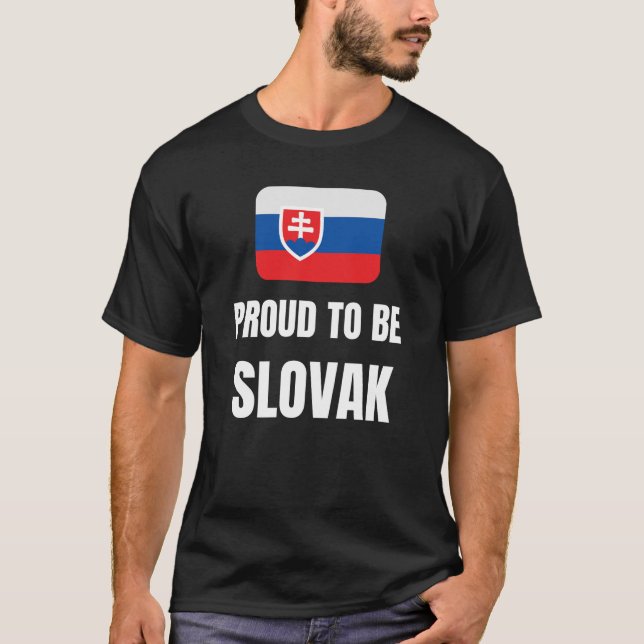 Camiseta Orgulho de ser eslovaco (Frente)