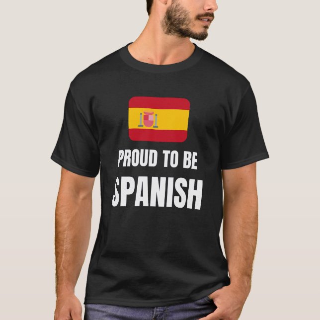 Camiseta Orgulho de ser espanhol (Frente)