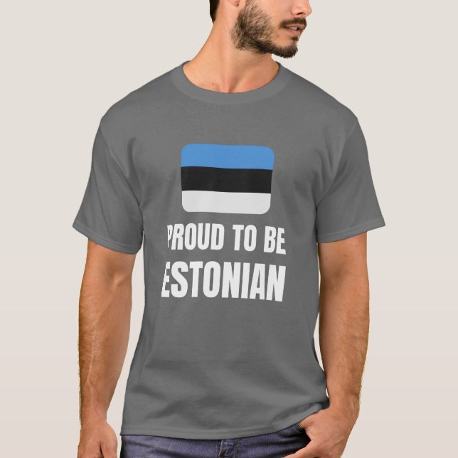 Camiseta Orgulho de ser estoniano (Frente)