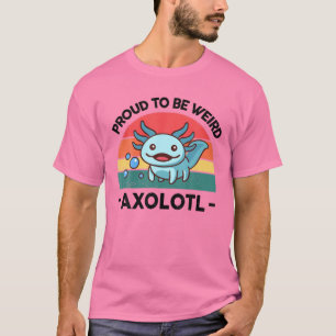 Camiseta Orgulho De Ser Estranha Axolotl Crianças Meninas M
