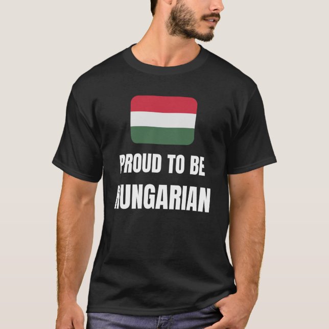 Camiseta Orgulho de ser húngaro (Frente)
