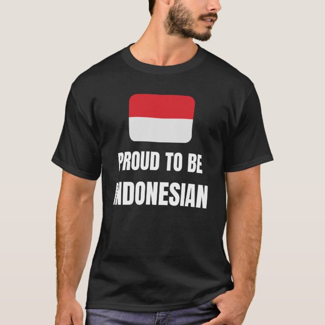 Camiseta Orgulho de ser indonésio (Frente)