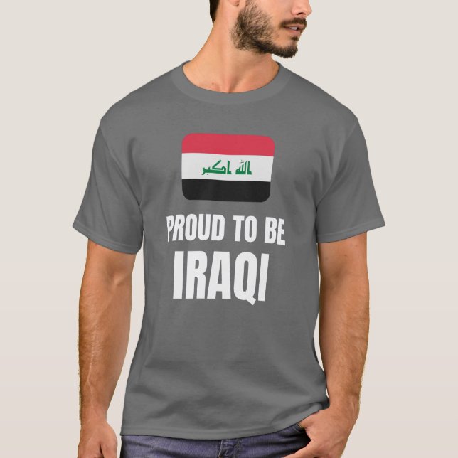 Camiseta Orgulho de ser iraquiano (Frente)
