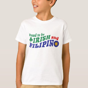 Camiseta Orgulho de ser irlandês e filipino