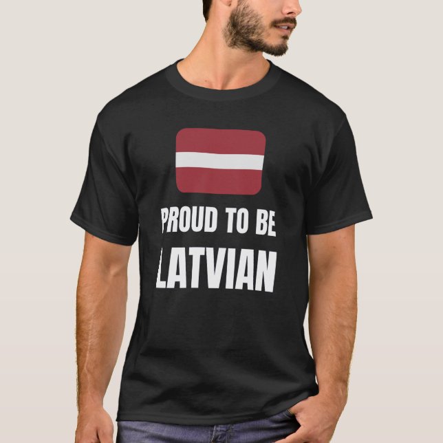 Camiseta Orgulho de ser letão (Frente)