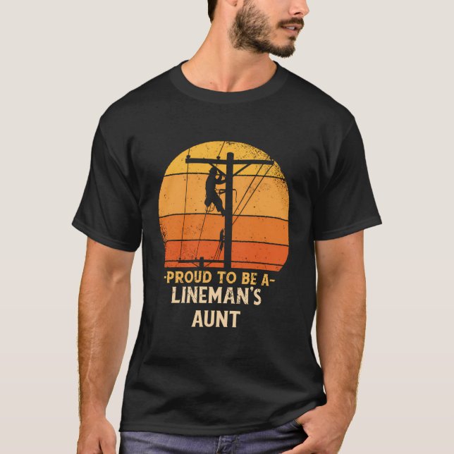 Camiseta Orgulho De Ser Lineman Tia Elétrica Cable Eletrici (Frente)