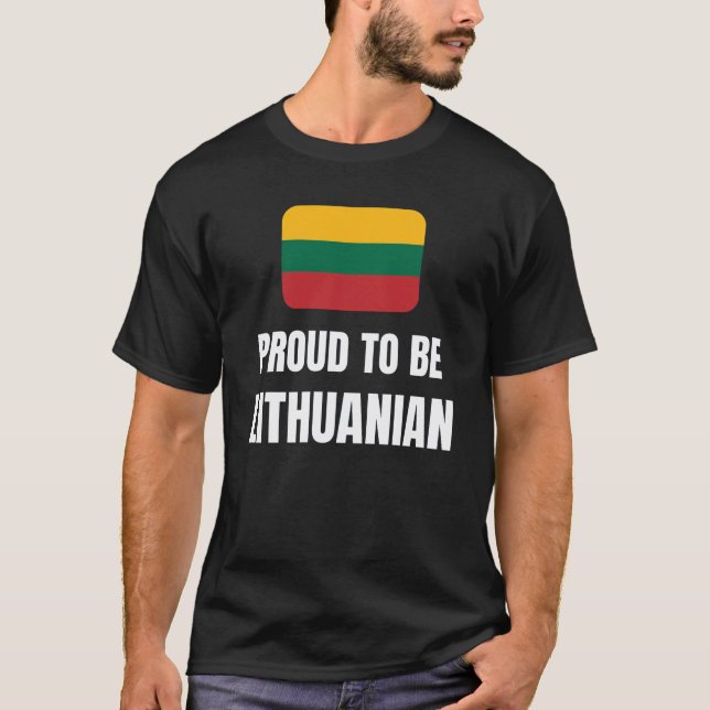 Camiseta Orgulho de ser lituano (Frente)