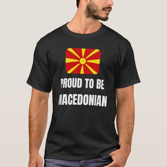 Camiseta Orgulho de ser macedônio (Frente)