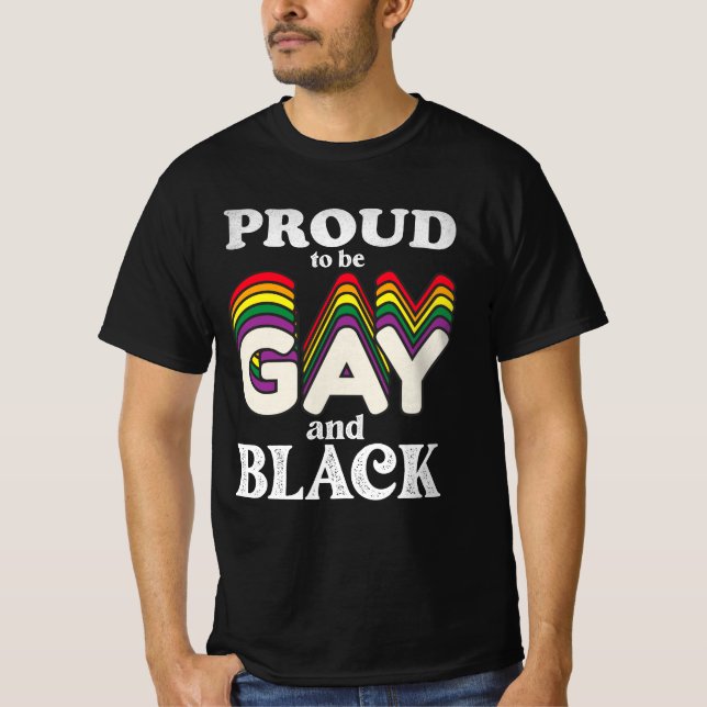 Camiseta Orgulho De Ser Orgulho LGBT Gay E Negro (Frente)