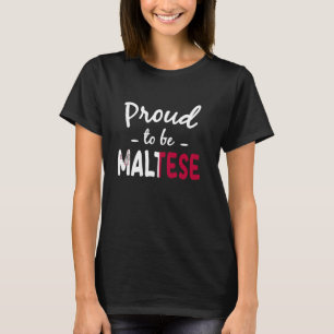 Camiseta Orgulho De Ser Patrimônio Maltês De Bandeira Malta