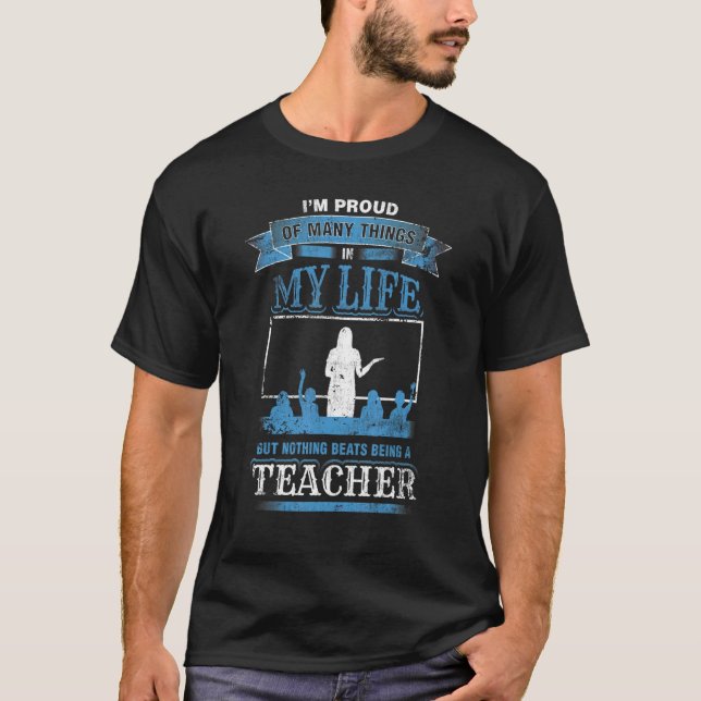 Camiseta Orgulho de ser professora de nível 2 (Frente)