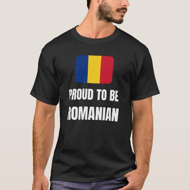 Camiseta Orgulho de ser romeno (Frente)