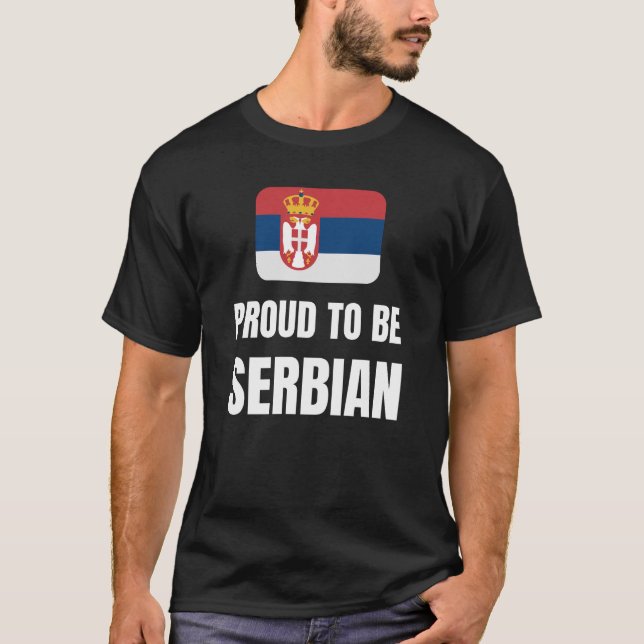 Camiseta Orgulho de ser sérvio (Frente)