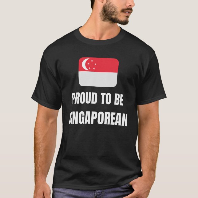 Camiseta Orgulho de ser Singapura (Frente)