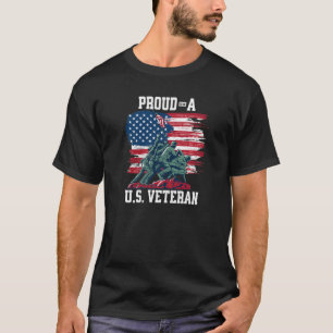 Camiseta Orgulho De Ser Soldados Veteranos E Bandeira Dos E