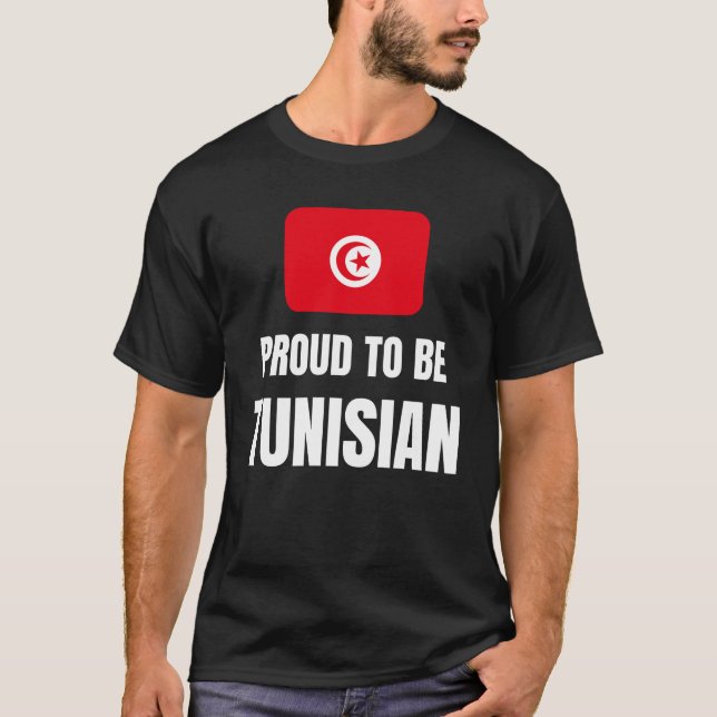 Camiseta Orgulho de ser tunisiano (Frente)