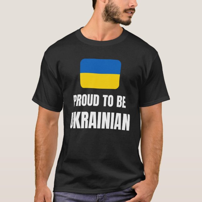 Camiseta Orgulho de ser ucraniano (Frente)