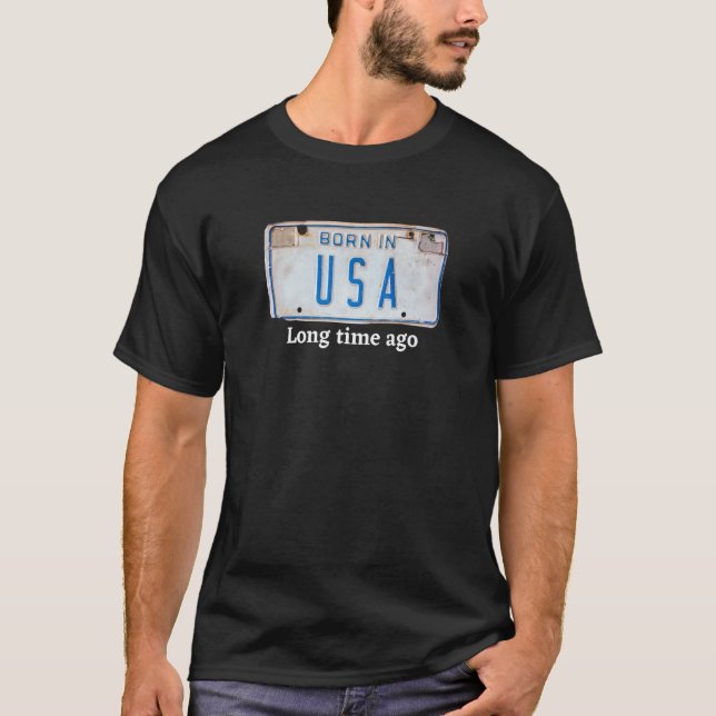Camiseta Orgulho de ser um Nascer americano no License Pl d (Frente)