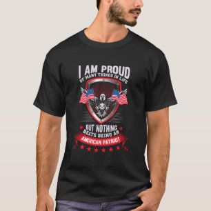 Camiseta Orgulho de ser um Patriota Americano Mens
