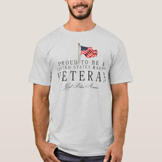 Camiseta Orgulho De Ser Um Veterano Marinho Dos EUA