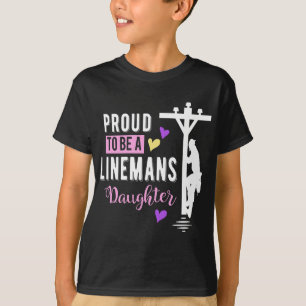 Camiseta Orgulho de ser uma garotinha Linemans Lineman Gife