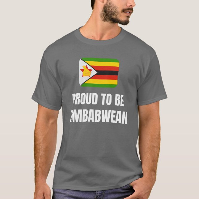 Camiseta Orgulho de ser Zimbábue (Frente)