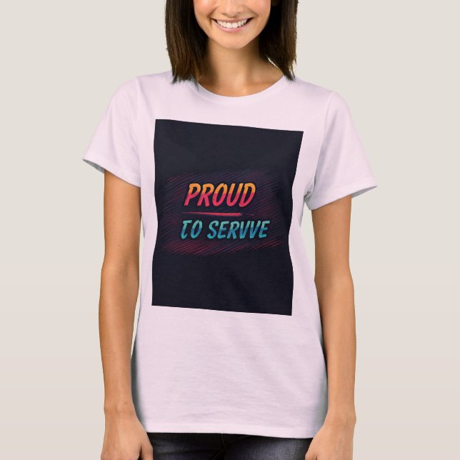 Camiseta Orgulho de servir (Frente)