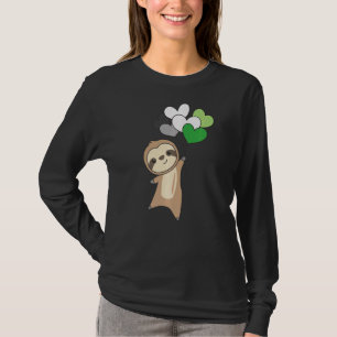 Camiseta Orgulho de Sinalizador Aromântico Lgbtq Corações d
