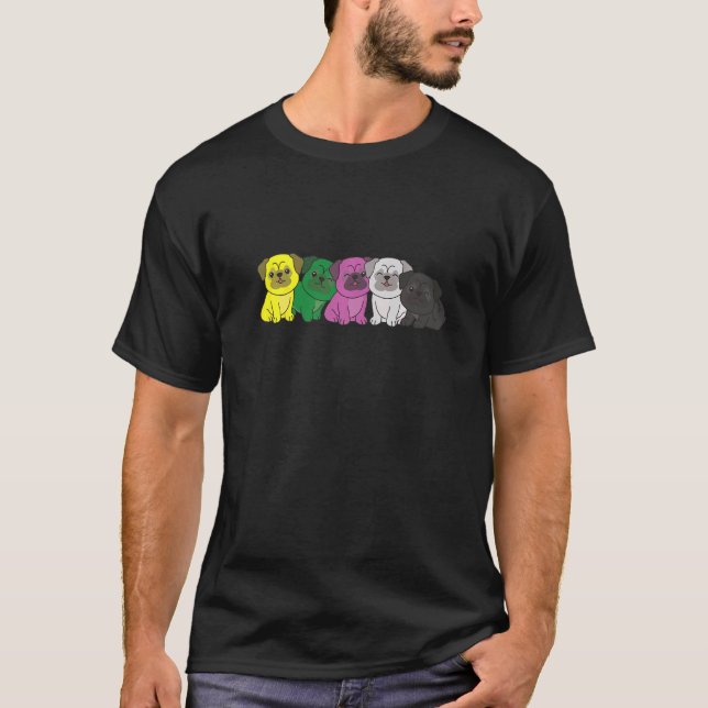 Camiseta Orgulho de Sinalizador Ceterossexual Lgbtq Cão Pan (Frente)
