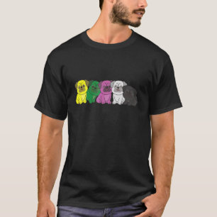 Camiseta Orgulho de Sinalizador Ceterossexual Lgbtq Cão Pan