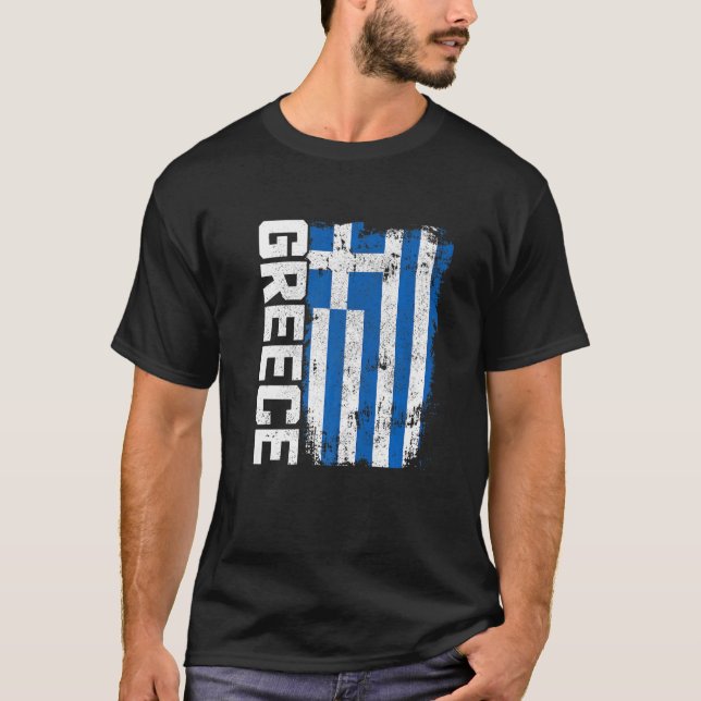 Camiseta Orgulho de Sinalizador Grego grécia (Frente)