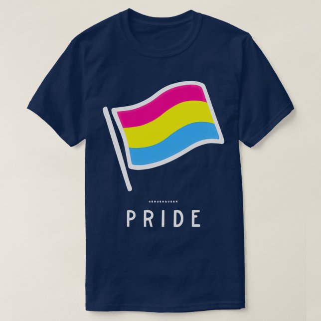 Camiseta Orgulho de Sinalizador LGBT-Arco-Íris 2019 Parada  (Frente do Design)