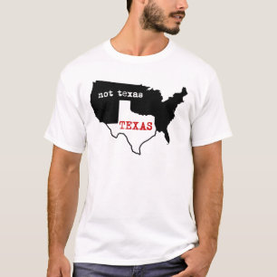 Camiseta Orgulho de Texas! Texas/não Texas