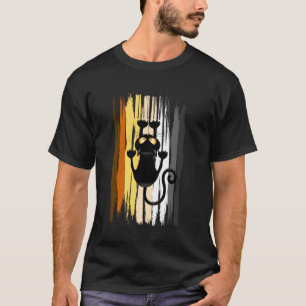 Camiseta Orgulho de Urso Engraçado Gato Preto Marcas de Arr