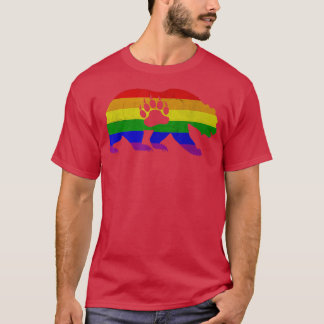 Camiseta Orgulho de Urso gay - Pata de Urso de Sinalizador 