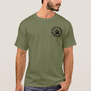 Camiseta Orgulho de Urso Gay Salve um Cavalo Monte um Urso 