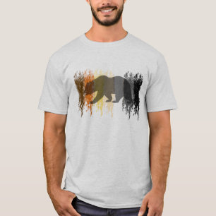 Camiseta Orgulho de Urso Gay Sombra Grunge Legal